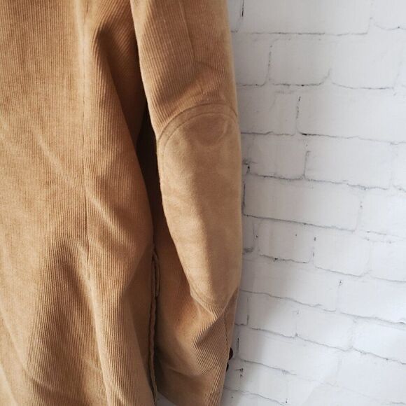 Cambridge Classics VTG Corduroy Blazer Jacket Size 44 Reg Elbow Patch Chin Strap - Picture 7 of 12